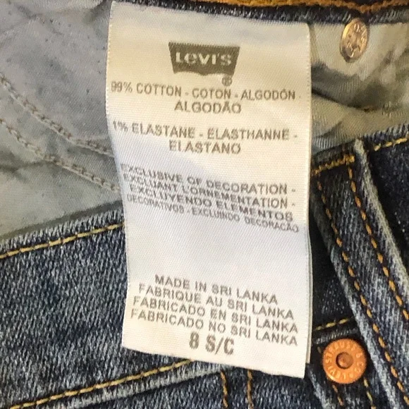Levi's Boot Cut 515 Jeans Womens Size 8 S/C Denim Distressed Blue. - Picture 7 of 8